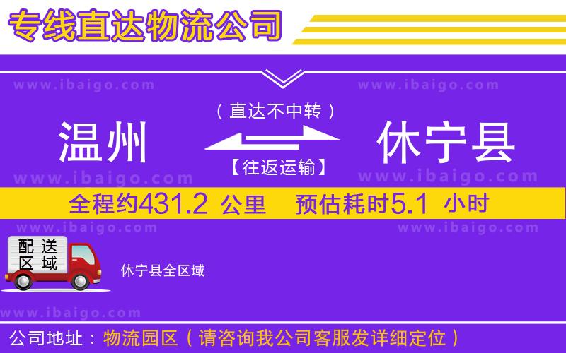 溫州到休寧縣貨運(yùn)專線 溫州到休寧縣貨運(yùn)專線