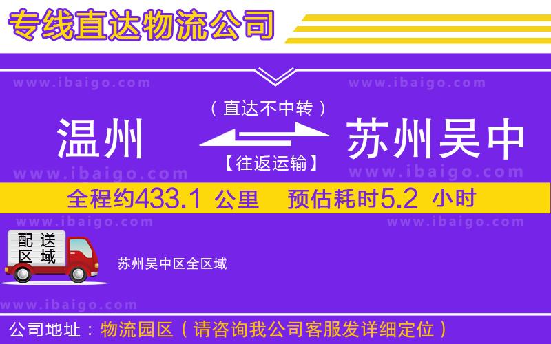 溫州到蘇州吳中區(qū)物流專線 溫州到蘇州吳中區(qū)物流專線